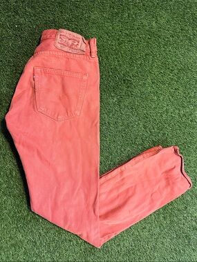 Rare VTG Levi's 501 m Coral Jeans 29x30 Unisex